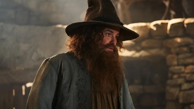Tom Bombadil wears his hat in his house in The Lord of the Rings: The Rings of Power