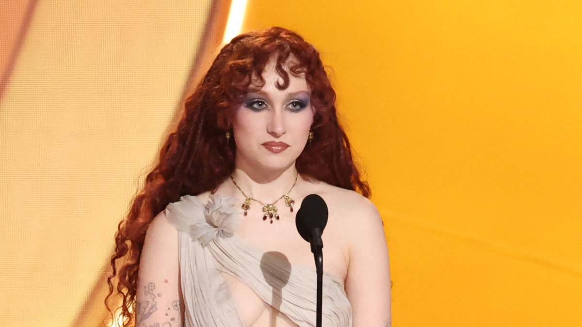 Chappell Roan stood on stage and presented the award.