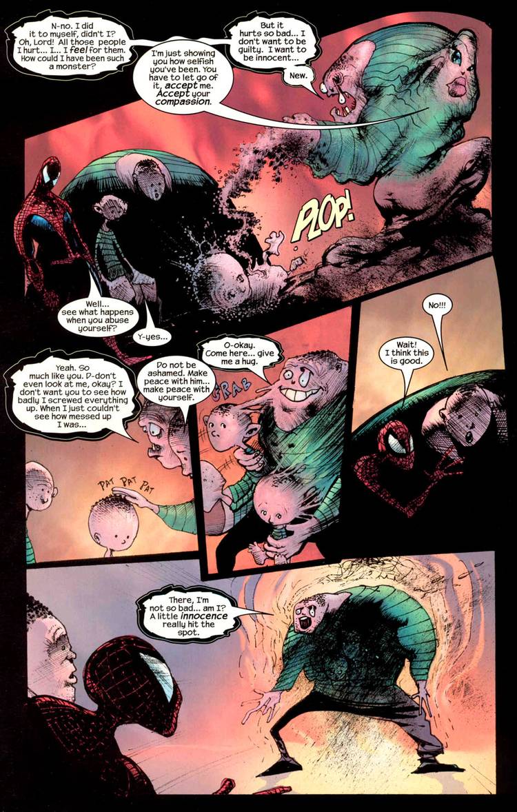 peter parker spider-man sandman sam kieth artwork