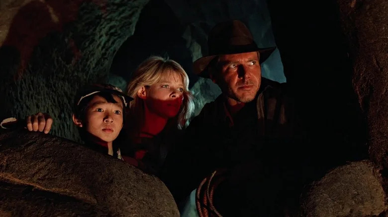 Short Round, Willie and Indy are looking at a party in Indiana Jones and the Temple of Doom