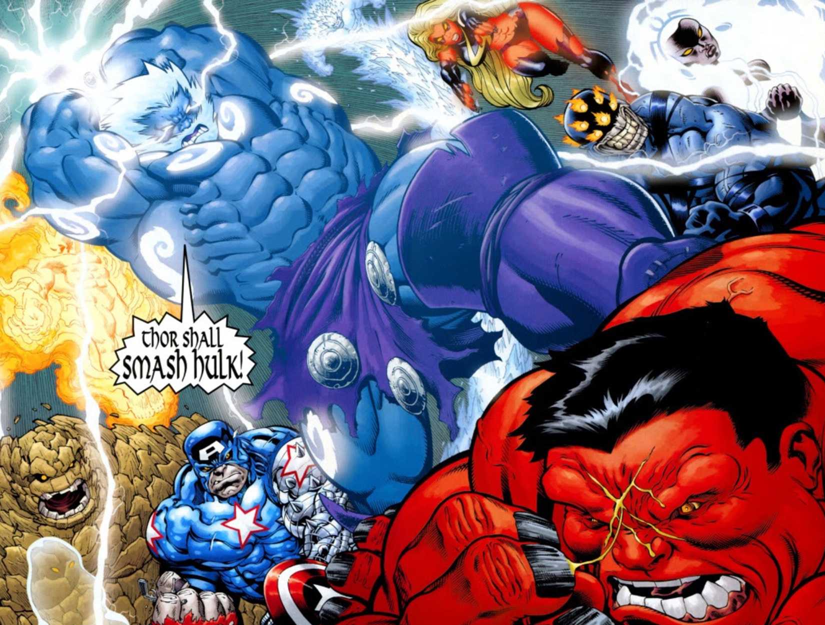 avengers and x-men hulk types