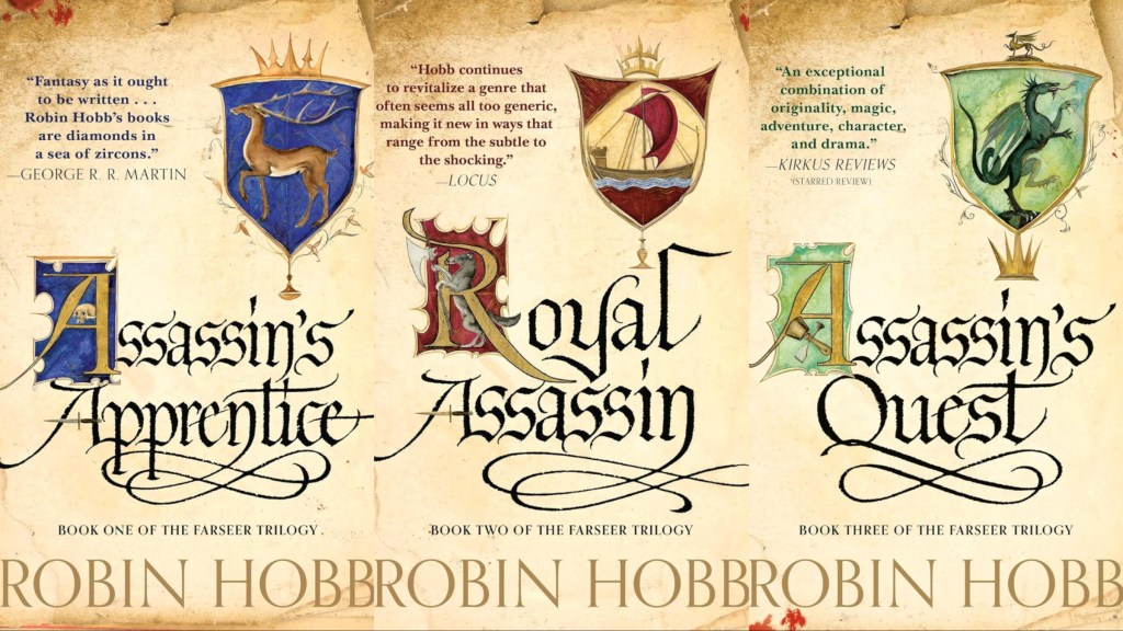 Covers for Apprentice Assassin, Royal Assassin, and Assassin's Quest