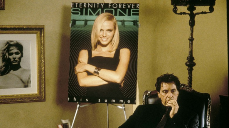 Viktor Taransky in front of Simon's portrait in Simon