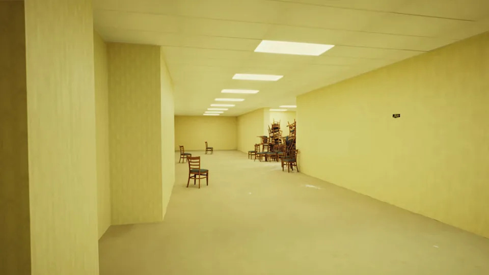 Footage from 2026's The Backrooms adaptation.