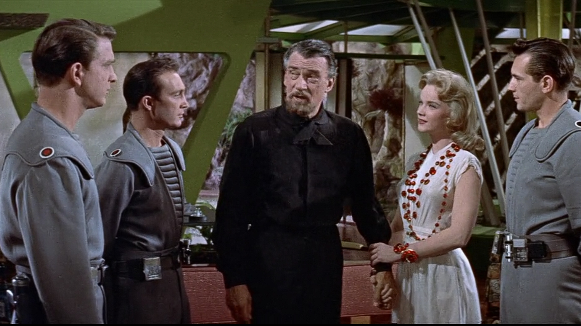 A scene from the 1956 sci-fi film Forbidden Planet.