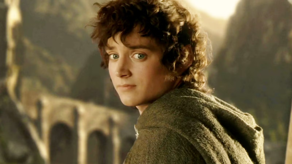 Frodo looked back at his friends in The King of Tales: The Return of the King