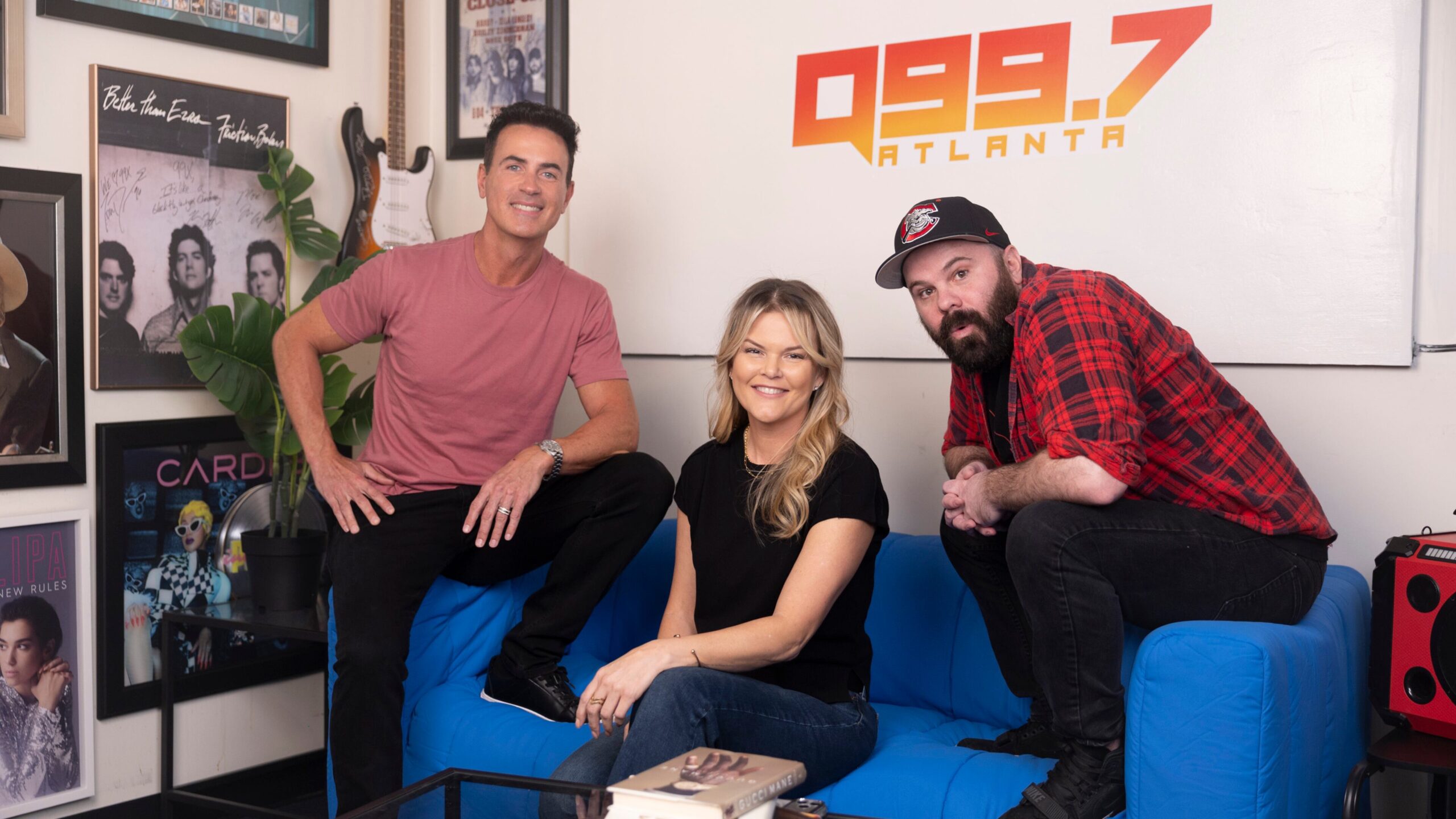 Joe Breezy (from left), DK Kramer and Cort Freeman are the Q99.7 Morning Crew, replacing the Bert Show. (Arvin Temkar/AJC)