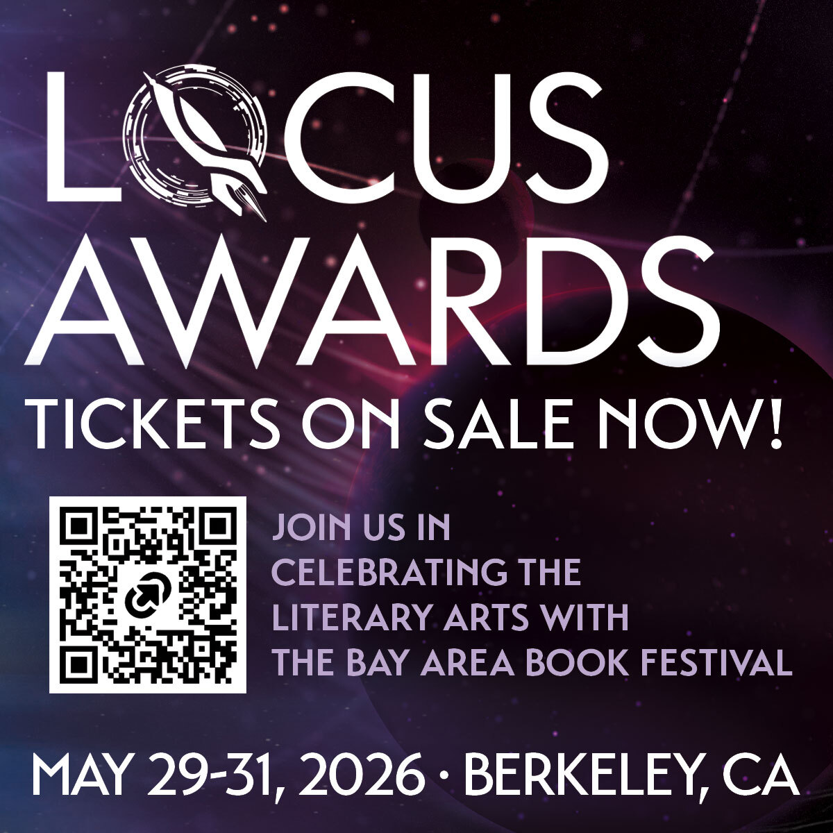 Locus Awards Announcement for May 29-31, 2026 Berkeley, CA